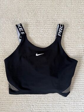 Nike Black Dri-FIT Pro Sports Bra with Branded Elastic